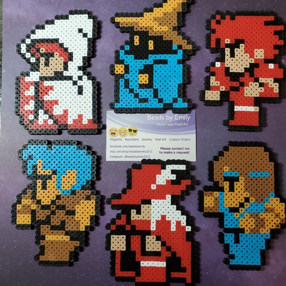 Final Fantasy Magnets -Pixel Art -Nerdy Home Decor - Picture 5 of 10